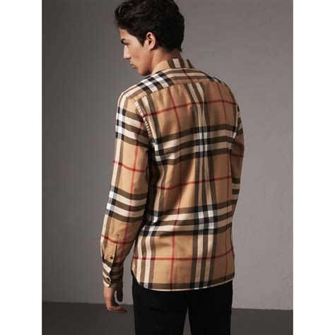 burberry oversized shirt men|burberry flannel shirt men's.